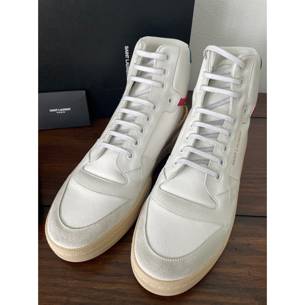 Saint Laurent 669430 Venice lace-up high top Sneaker Shoe, EU 42 - Picture 5 of 8